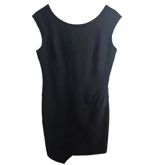 New York & Company | Dresses | New York Company Black Shimmer Formal  Cocktail Dress Figure Flattering Classy | Poshmark